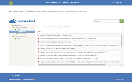 Comm'un Cloud commune de Cournonsec