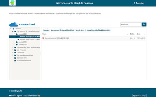 Comm'un Cloud - Mairie de Poussan